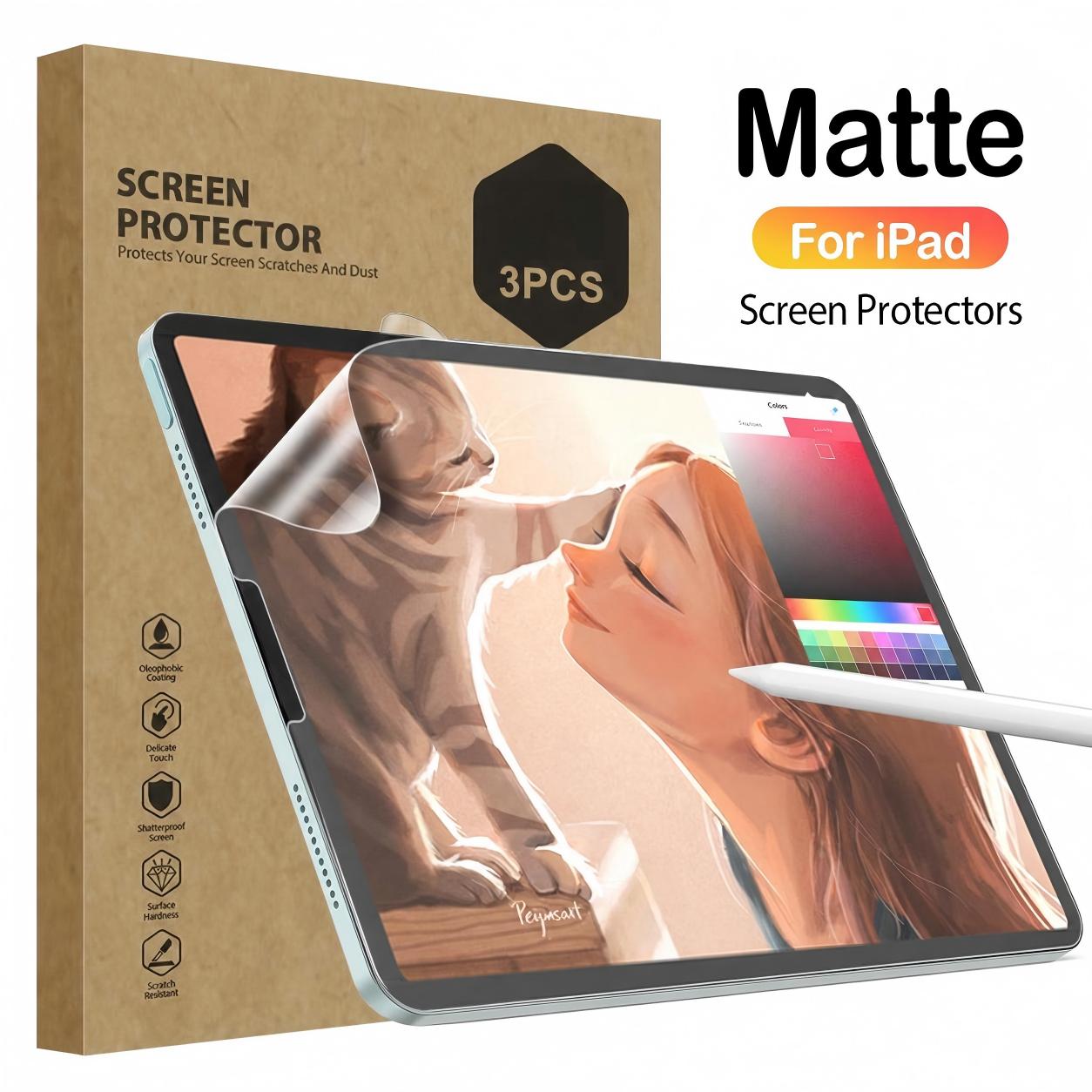 Matte Anti Glare Screen Protector - 3PCS Paper Like Matte Screen Protector