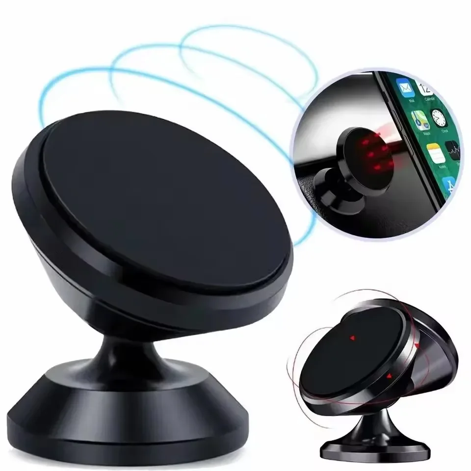 Phone Stands - Magnetic Car Phone Holder Magnet Mount