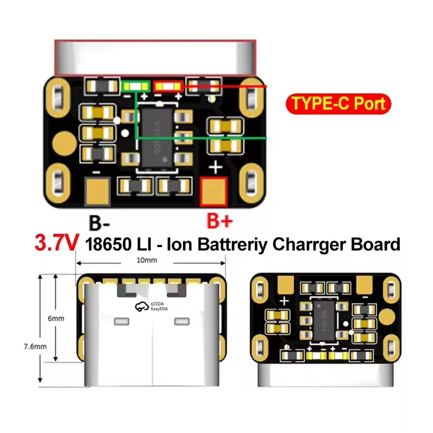 1-50PCS Type-C 18650 Lithium B - Power Banks ulasan dan harga