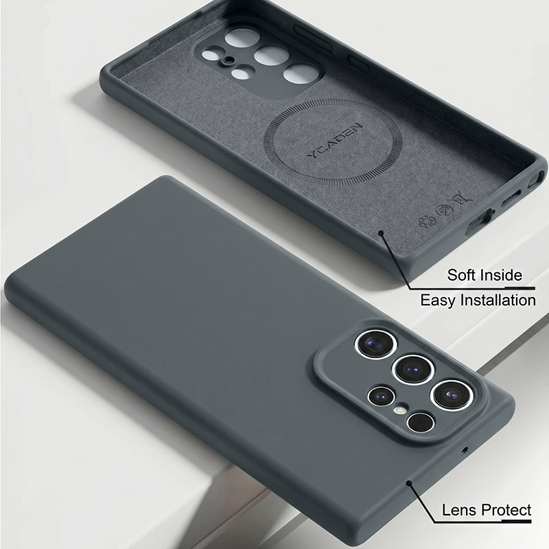 Soft Liquid Silicone Case For  - Liquid Silicone Magnetic Phone Case ulasan dan harga