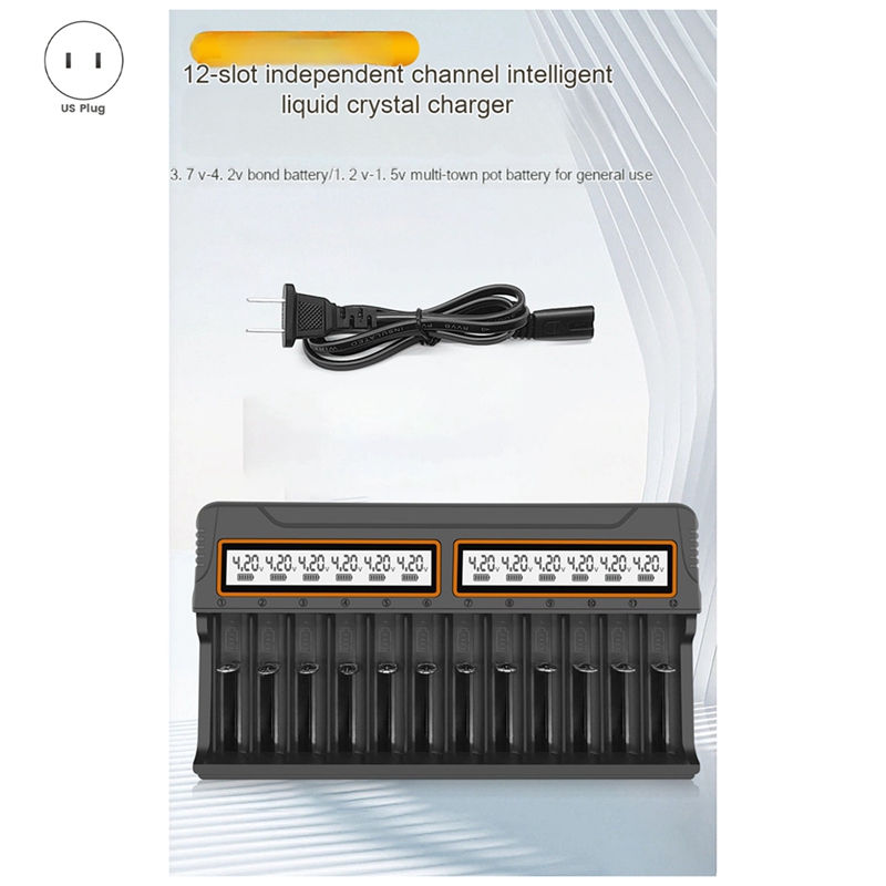 18650 Charger 12 Slots Aa.Aaa  - Chargers ulasan dan harga