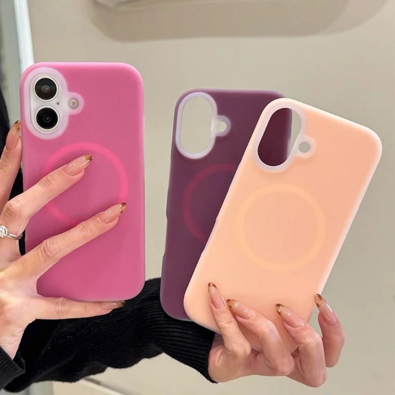 Liquid Silicone Candy Jelly Fo - Liquid Silicone Magnetic Phone Case ulasan dan harga