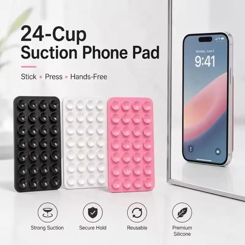 Silicone Wall Suction Cup Brac - Phone Cases ulasan dan harga