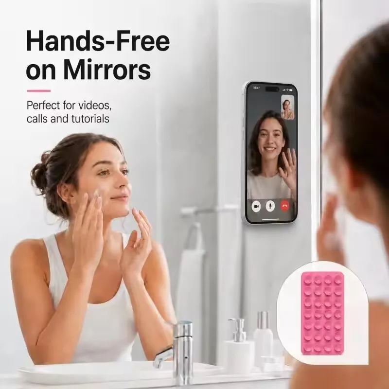 Silicone Wall Suction Cup Brac - Phone Cases ulasan dan harga