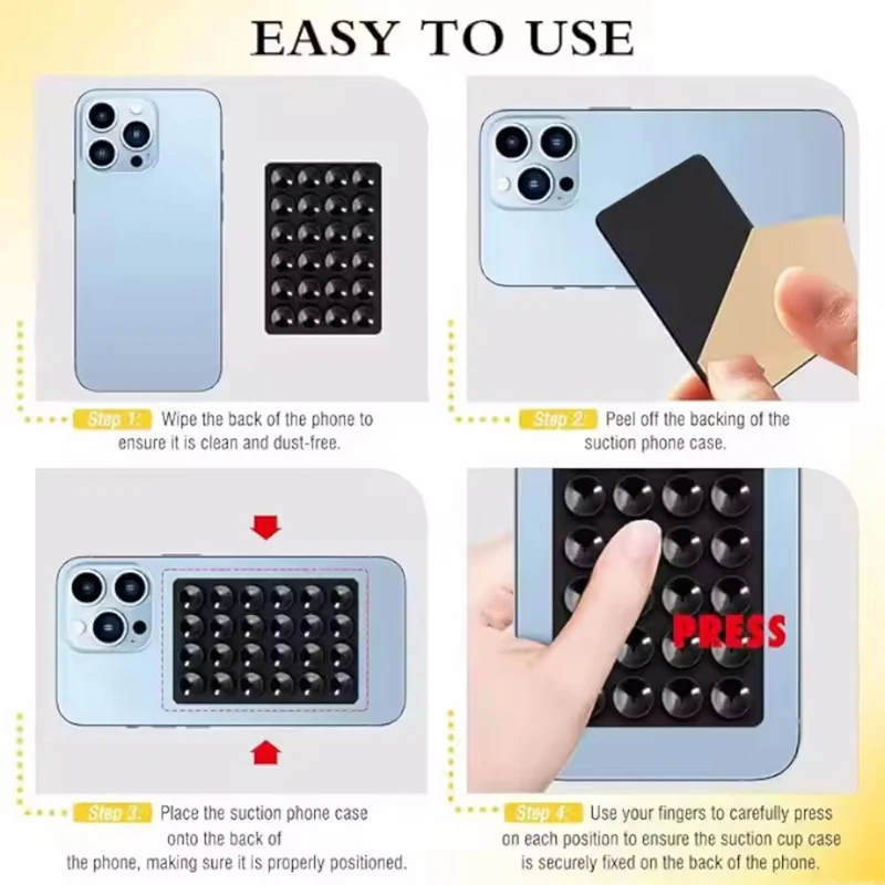 Silicone Wall Suction Cup Brac - Phone Cases ulasan dan harga