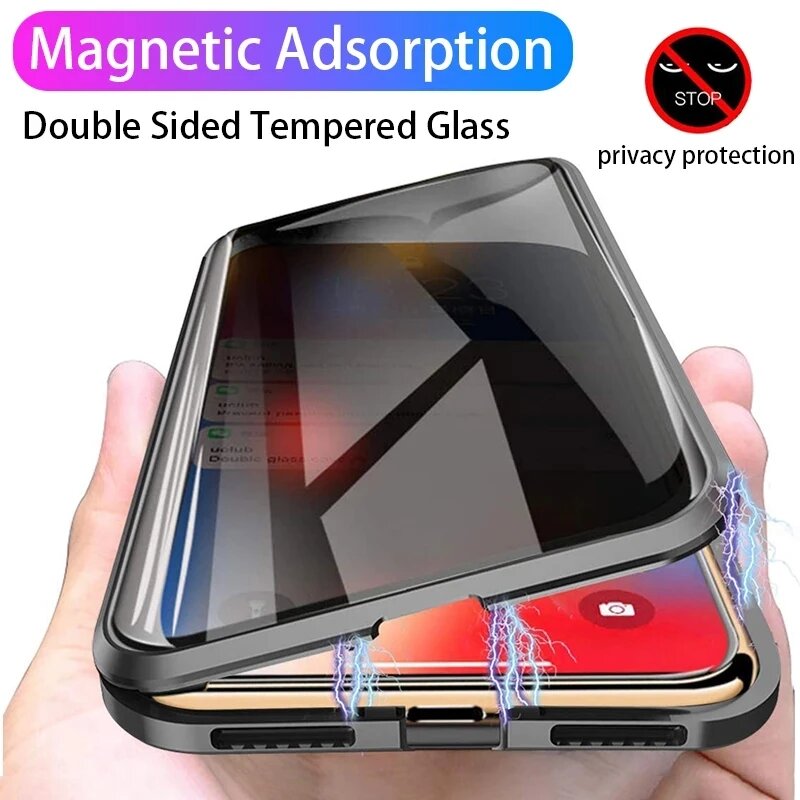 For Huawei nova Y74 Y73 Y63 Y7 - Anti Spy Privacy Glass Case ulasan dan harga
