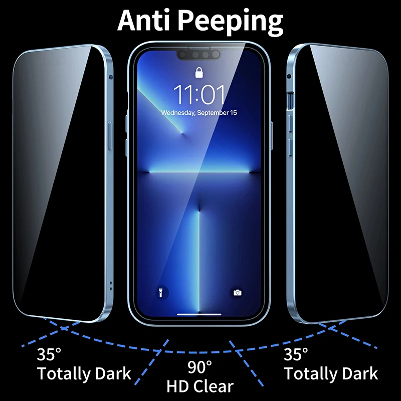 For IPhone Air Privacy Anti sp - Anti Spy Privacy Glass Case ulasan dan harga