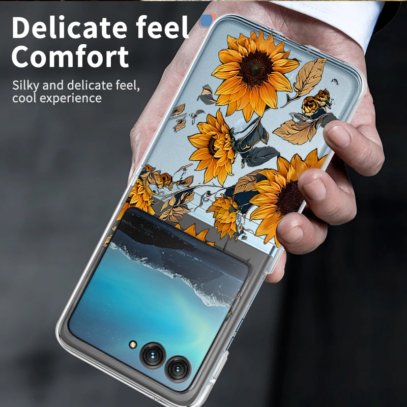 Sunflowers Pattern Clear Phone - Clear Shockproof Bumper Case ulasan dan harga