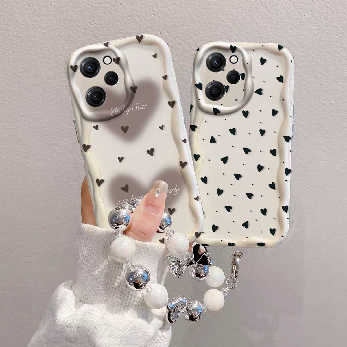 Case For RENO 15 15F 14 PRO 14 - Cute Cartoon Wrist Strap Silicone Case ulasan dan harga