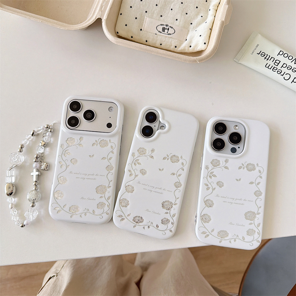 Vintage Silver Rose Garden Pho - Vintage Floral Pattern Soft Case ulasan dan harga