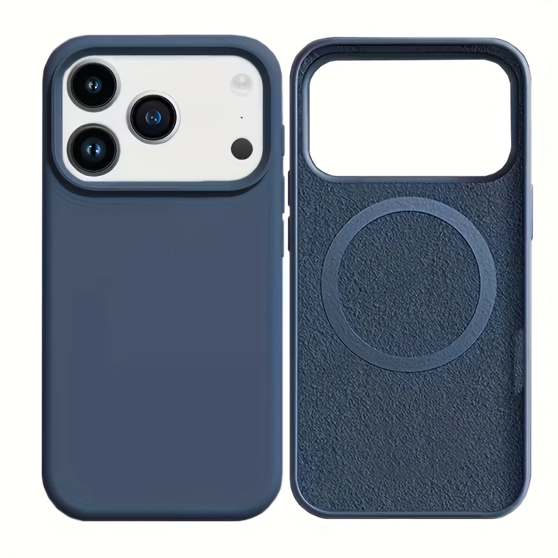 Solid Color Liquid Silicone Ma - Liquid Silicone Magnetic Phone Case ulasan dan harga
