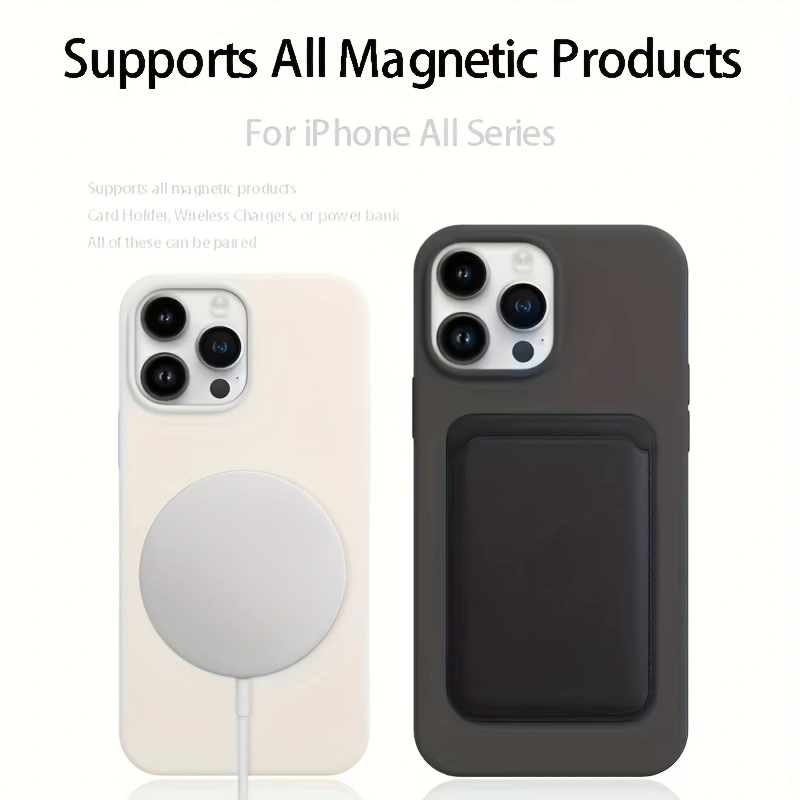 Solid Color Liquid Silicone Ma - Liquid Silicone Magnetic Phone Case ulasan dan harga
