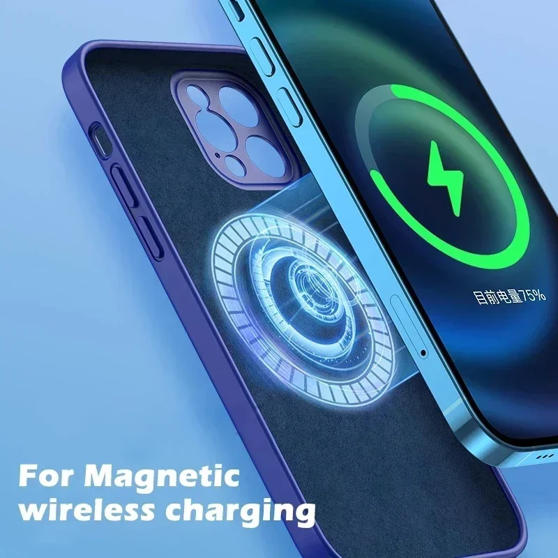 Liquid Silicone Case For iPhon - Liquid Silicone Magnetic Phone Case ulasan dan harga