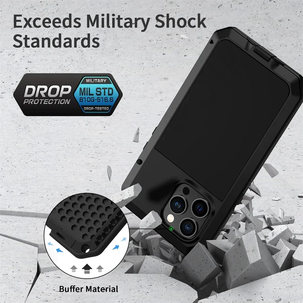 Case For iPhone 16 15 13 12 11 - Heavy Duty 360 Full Body Protective Case ulasan dan harga