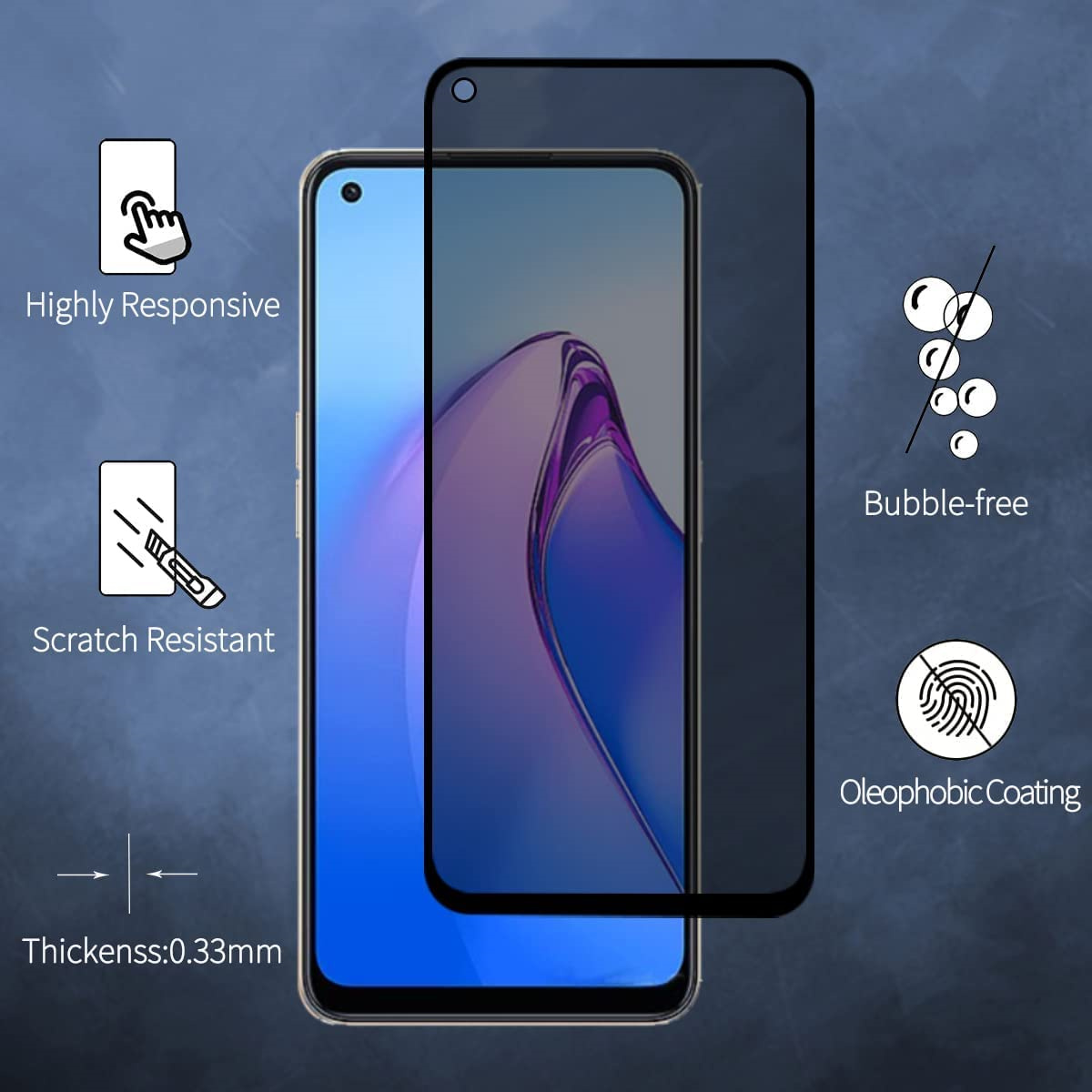 Anti Spy Screen Protector For  - Anti Spy Privacy Glass Case ulasan dan harga