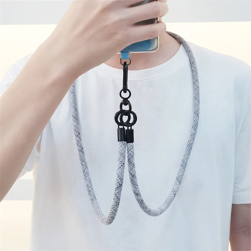 8MMx120CM Bold Long Mobile Pho - Crossbody Lanyard Neck Strap Case ulasan dan harga