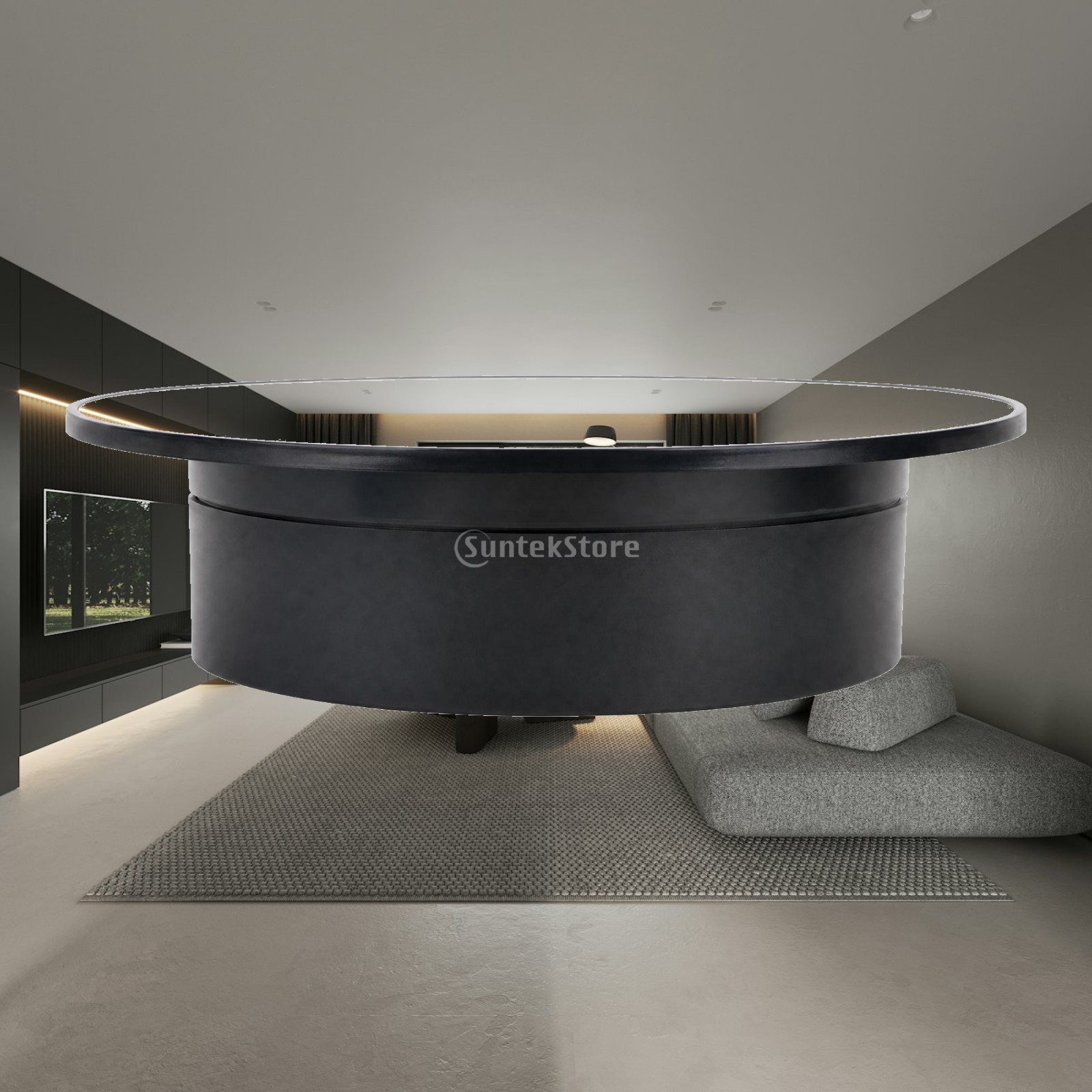 Electric Turntable with Mirror - Phone Stands ulasan dan harga