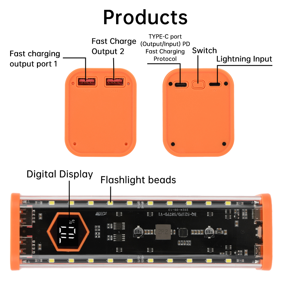 8*21700 Battery Case 22.5W Fas - Power Banks ulasan dan harga