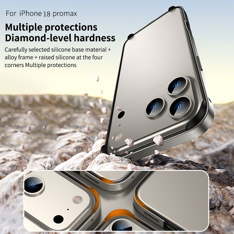 Hybrid Silicone Frame Aluminum - Metal Bumper Aluminum Frame Case ulasan dan harga