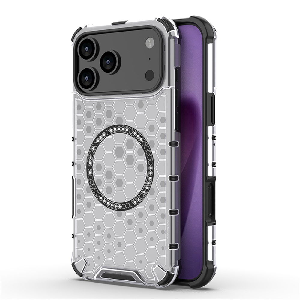Luxury Clear Honeycomb Armour  - Clear Shockproof Bumper Case ulasan dan harga