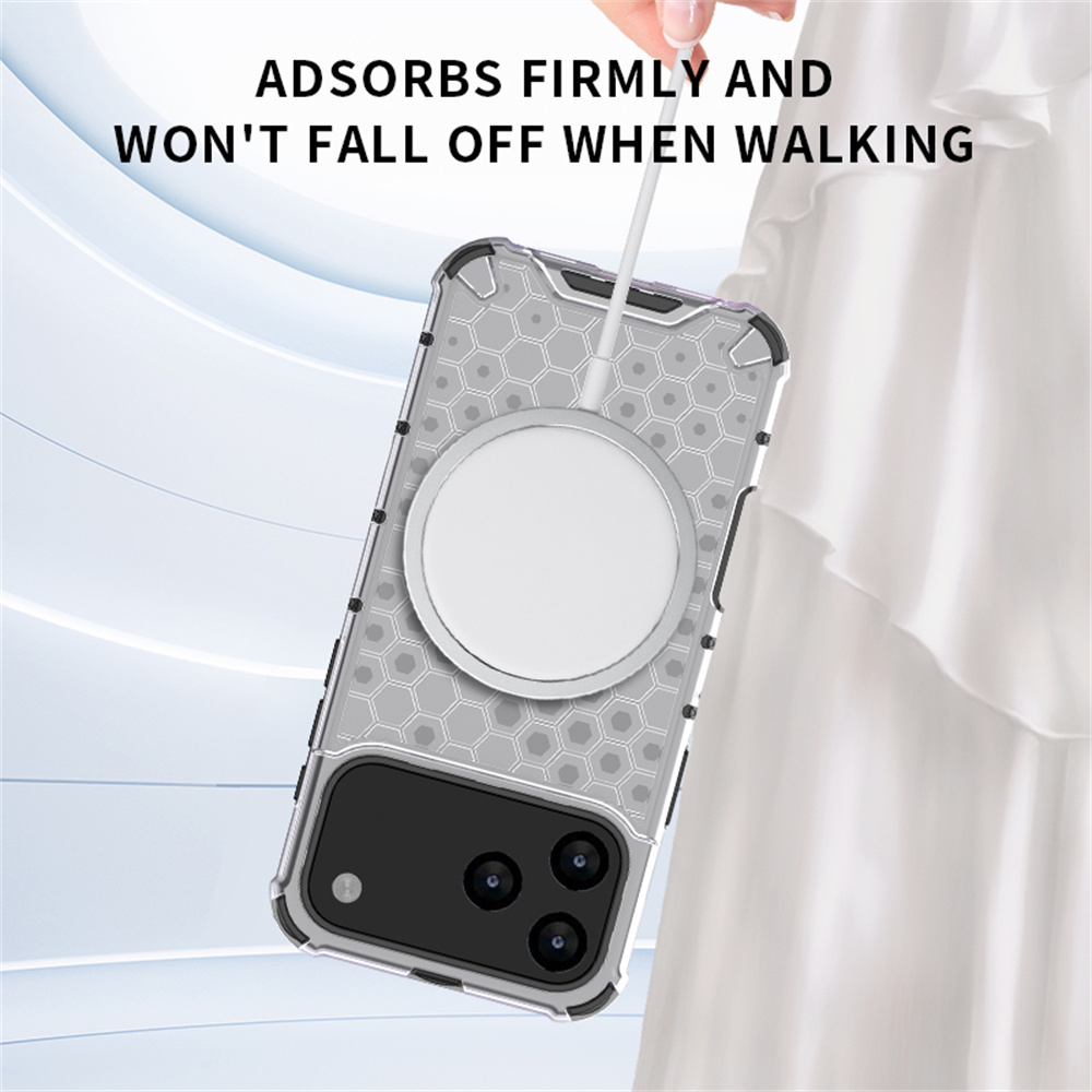 Luxury Clear Honeycomb Armour  - Clear Shockproof Bumper Case ulasan dan harga
