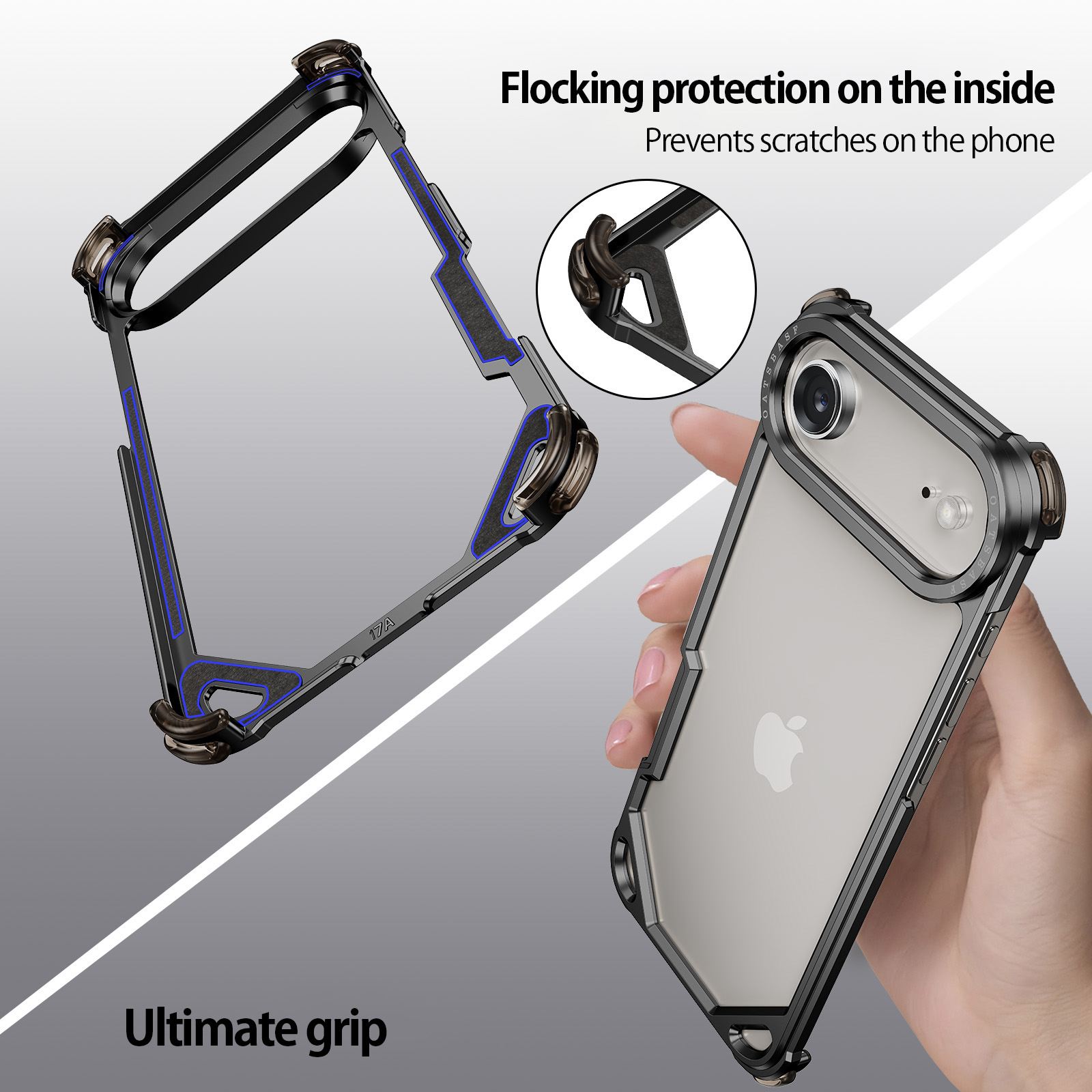 Eary Aluminum Phone Case for i - Ultra Thin Frameless Phone Cover ulasan dan harga