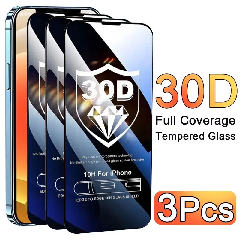 3PCS Glass Protector Phone Cas - Screen Protectors ulasan dan harga