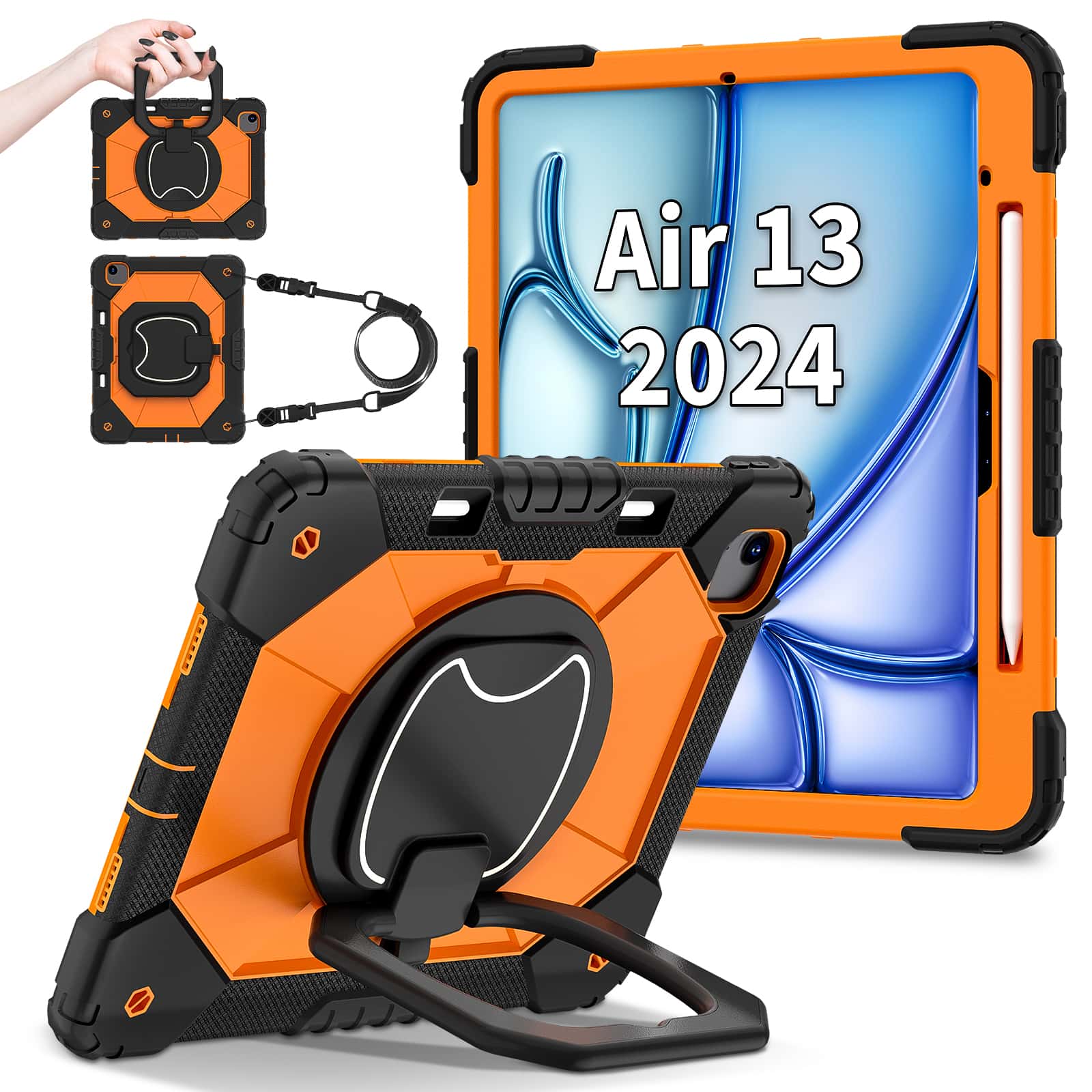 For iPad Pro 13 M5 Air 13 M4 M - Heavy Duty 360 Full Body Protective Case ulasan dan harga