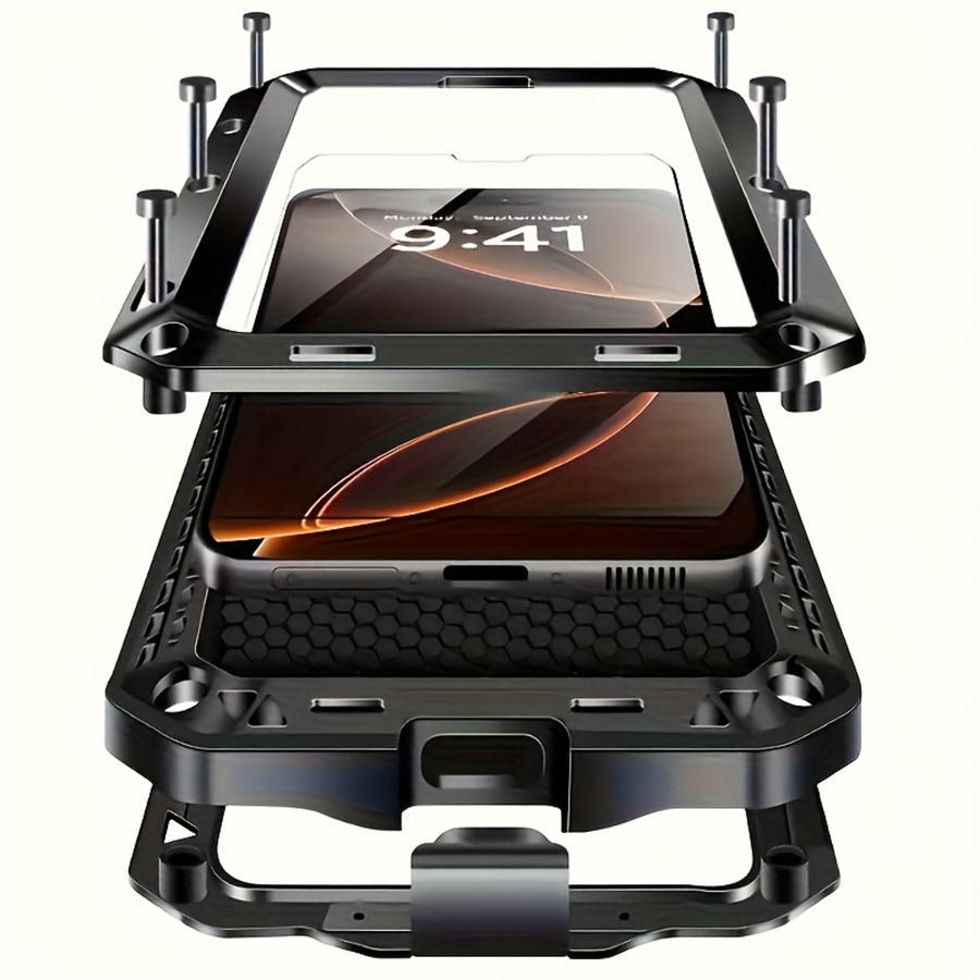 Heavy Duty Metal Armor Phone C - Heavy Duty 360 Full Body Protective Case ulasan dan harga
