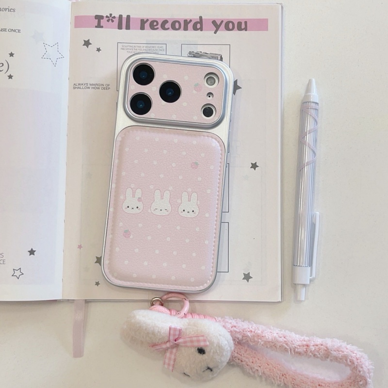 Cute strawberry Cartoon Miffy  - Cute Cartoon Wrist Strap Silicone Case ulasan dan harga